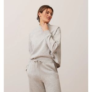 Mock neck cropped sweatshirt-medium